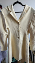 Load image into Gallery viewer, Butter Yellow Tux Mini Dress 6
